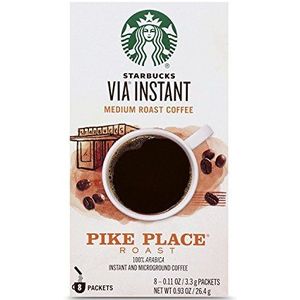 Starbucks Instant Medium Roast en Microground Coffee (Pike Place Roast) 8 - 3.3g pakketten