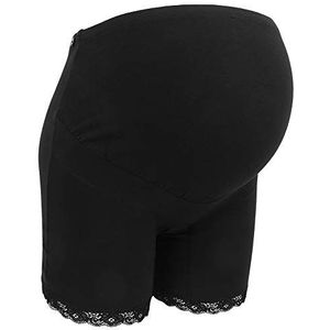 Veiligheidsshorts Broeken, Boyshorts Hoge taille Zacht voor zwangere vrouwen voor zwaarlijvige vrouwen(Zwart [kanten broek hoek], XXL)