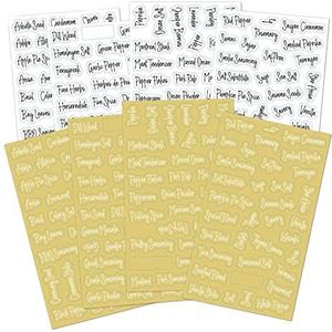 Kruidenetiketten - Waterbestendig - 276 Pcs - Voor Glazen Potten en Canisters
