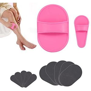 Pijnloze ontharingsspons,ontharingsschuurapparaat, haarontharingstool,New Portable Body Depilation,Refill Pads for Hair Remover Buffer,Physical Hair Removal Tool