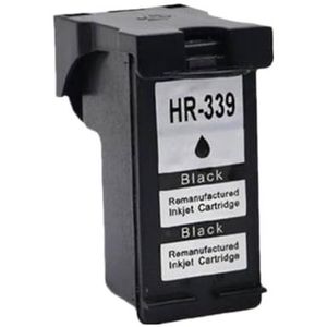 MRHZKE Inktcartridge 339 344 voor printers OfficeJet 7210 7313 7410 Photosmart 2710 8450 (1Pack Zwart)
