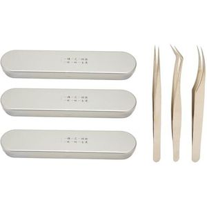 Pincet Precisiepincet, Wimperextensions Pincet Hoge Precisie Roestvrijstalen Fijne Punt Extension Applicator Hoge Hardheid