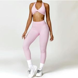 Sportkleding 2 stuks Dames Trainingspak Yoga Set Gym Sport Shorts Sexy BH Naadloze Legging Training Hardlopen Gym Kleding Atletische kleding