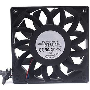 LMNCBVYA DC 12V 1.74A FFB1212EH 12025 12cm 3-Wire High-Performance Fan for PC Cases and Electronics