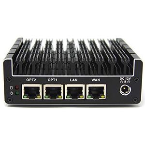 Protectli Vault FW4B - 4 poort, Firewall/Firewall/Mini PC - Intel Quad Core, AES-NI, 8 GB RAM, 120 GB mSATA SSD