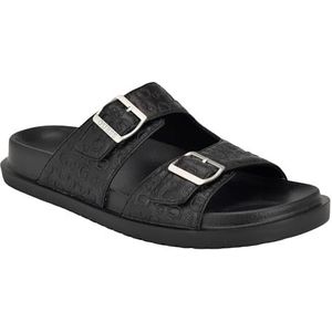 GUESS Verone sandaal voor heren, Zwart Logo Multi 002, 46 EU