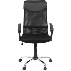 Ergonomische Bureaustoel Comfortabele Mesh-stoel Met Middenrug En In Hoogte Verstelbare Armleuningen Zwart