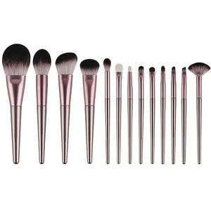 MQPALZKD 13 stks Kleine Pudding Make-up Borstel Set Lila Make-up Set Borstels Beginner Beauty Tools Complete Set