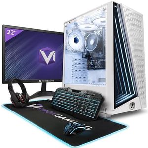 Vibox I-90 Gaming PC Compleet pakket • 22"" Monitor • AMD Ryzen 3 3200G 4,0 GHz • Radeon Vega 8 • 8 GB RAM • 480GB SSD • Linux OS • WiFi