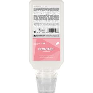 PEVACARE Huidverzorgingscrème met panthenol, 1 liter softfles, 6 stuks