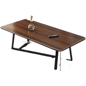 Moderne Woonkamertafel Salontafel Modern Licht Luxe Eenvoudige Woonkamer Thuis Salontafel Theetafel Eenvoudig Kleine Tafel Vierkant Koffietafel(Brown)