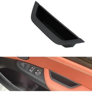 HLWXMDZ Voor B&MW X3 X4 F25 F26 2010-2016 LHD RHD Bestuurdersdeur Trekhendel Armsteun Paneel Cover Opbergdoos Binnendeurgreep(Zwart,RHD)