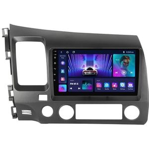 Android 12 Autoradio 9 Inch Touchscreen Voor Honda Civic 2005-2012 Met Draadloze CarPlay Android Auto GPS Navigatie Bluetooth DAB WiFi 4G SWC Mirror Link (Size : M500S - 8 Core 4+64G 4G+WIFI)