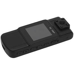 Draagbare Lichaamscamera, HD 4K Lichaamscamera Infrarood Nachtzicht 1000 MAh Batterij 180 Graden Rotatielens voor Rijden