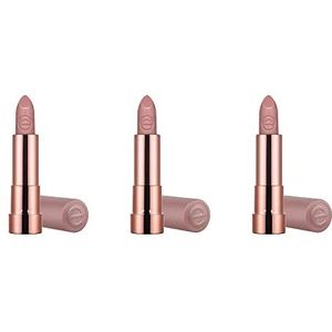 Essence Hydrating Nude Lipstick, nr. 302 HeavENLY, nude, voedend, hydraterend, met oliën, natuurlijk, veganistisch, zonder alcohol, 3 stuks (3 x 3,5 g)