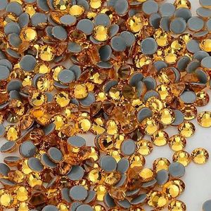 SS6-SS20 1440 stuks kristal hotfix strass steentjes flatback glitter steentjes nail art decoraties diy accessoires-topaz-SS8 (2,3-2,5 mm)-1440 stuks