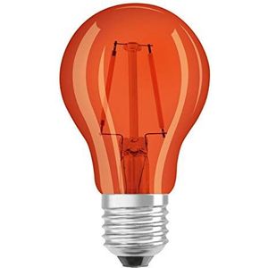 OSRAM LED lamp | Lampvoet: E27 | Oranje | 1500 K | 2,50 W | helder | LED STAR DÉCOR CLASSIC A [Energie-efficiëntieklasse A+]