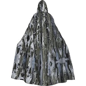 FRGMNT Koude Boom Camouflage print Mannen Hooded Mantel, Volwassen Cosplay Mantel Kostuum, Cape Halloween Dress Up, Hooded Uniform
