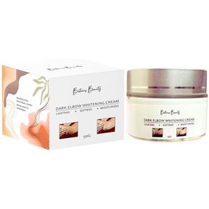 Britains Beauty Dark Elbow Whitening Cream - 50g | Verlicht, verzacht en hydrateert | Gerichte donkere vlekcorrectie voor ellebogen, gladde en stralende huid, niet-vette formule