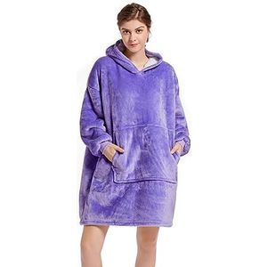 YEPLINS - Hoodie Deken - Lila - Oversized - 110 x 90 cm