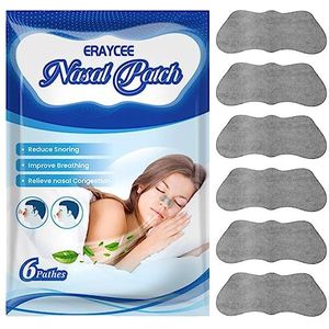 Imtrub Ademstrips tegen snurken, neusstrips voor beter snurken. Neusademhalingshulp, extra sterke neusstrips voor betere slaap, 6 tellingen, verlicht verstopte neus als gevolg van verstopte neus