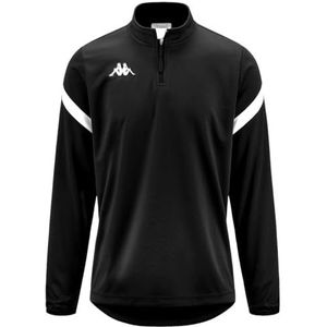 Kappa - Dolvole sweatshirt voor heren, Zwart, wit, 4XL