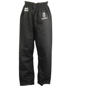 Krav Maga Combat Effen Zwart Trainingsbroek, Zwart, 3/160cm