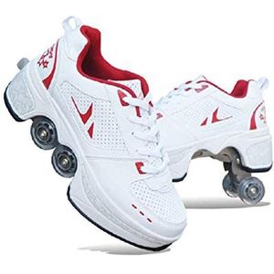 NOLLY Rolschaatsen Rolschoenen Wiel Schoenen Roller Sneakers Schoenen Intrekbare Skateboarden Rollerblades