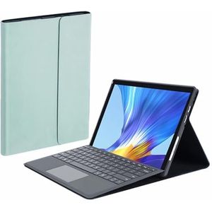 Toetsenbordhoes voor Surface Pro 7+/Pro 7/Pro 6/Pro 5/Pro 4/Pro 3 12.3"", 7-Kleuren Achtergrondverlichting, Magnetisch Draadloos Toetsenbord met S-Penhouder,Groen