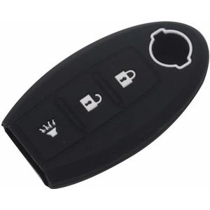 Afstandsbediening Autosleutel Siliconen Hoes Case voor NISSAN Qashqai Skyline Juke Alissa X-Trail Micra Murano Juke Alissa-black