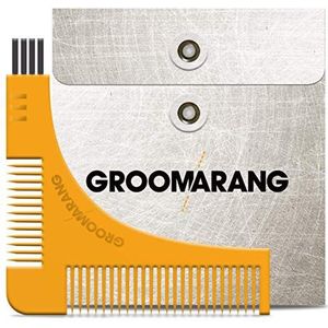 Nieuwe Groomarang Beard Styling & Shaping Template Comb Tool Perfecte lijnen & Symmetry Shape Face Neck Line Snel En Gemakkelijk