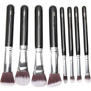 Make-upkwasten tas, multifunctionele transparante cosmetica-organizer, professionele make-uptas, cosmeticatashouder, handtas voor reizen en thuis (kwast niet inbegrepen) (zwart)