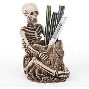 Schedel Pen Potlood houder Skeleton sleutelhouder Make-up borstelhouder Thuiskantoor Bureau Benodigdheden Organizer Accessoire