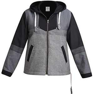 virblatt - Vintage pullover | 100% katoen | Baja hoodie vintage sweatshirt vintage baja pullover dames, zwart, M