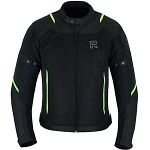 RAXUS CoolPro Motorjas voor heren, voor de zomer, CE-gecertificeerd, fluor, XXL