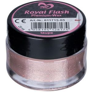 Royal Flash Premium Wax, 25 ml, metallic micro-glittereffect (taupe)