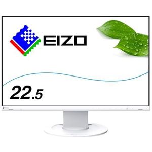 EIZO FlexScan EV2360-WT Ultra-Slim Monitor (HDMI, D-Sub, USB 3.1 Hub, DisplayPort, 5 ms reactietijd, resolutie: 1920 x 1200) wit