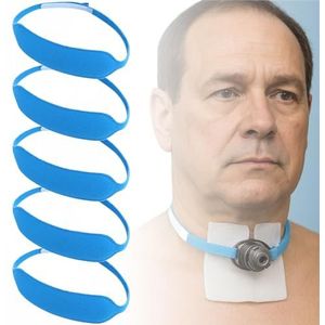 Tracheostomie buishouder riem - Wegwerp Trach Ties Nekband voor Laryngectomie, Individueel verpakt, 5 stuks