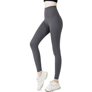 AHUFGN Uitlopende Leggings Vrouwen Hoge Taille Naakt Gevoel Leggings Push Up Sport Vrouwen Fitness Running Yoga Broek Naadloze Leggings Gym Meisje Leggings, Stijl5grijs, M