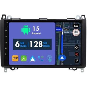 RoverOne Autoradio GPS voor Mercedes Benz A B Class W245 W447 Vito Viano W639 Sprinter B200 Carplay Android Auto Stereo Hoofdeenheid Bluetooth WiFi Radio Speler Sat Navigatie