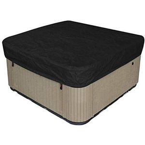 Vierkante Hot Tub Cover, Outdoor Hot Tub Cover Waterdichte Zonwerende Cover 91x91x11,8 inch spa bad zwembad stofhoes, Guard, UV-bestendig zwembad (zwart)