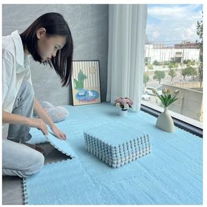 Zeyeo 40 Stuks 12x12x0,4 Inch Pluche In Elkaar Grijpende Verdikte Schuimrubberen Vloermatten - Eenvoudig Te Installeren Tegels Voor De Kinderkamer En Woonkamer(#1)