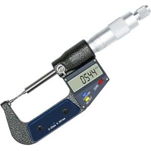 Elektronische digitale micrometer kleine platte kop 0-25 mm dunne kop cilindrische kop kleine kop dia.1 mm, diameter 2 mm (0-25 mm dia.2mm)