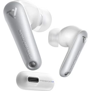 PRISMXR draadloze gaming-oordopjes compatibel met Meta Quest 3/3S/2, PS5/PS4 In-Ear draadloze koptelefoon, 25ms lage latentie, Bluetooth met USB-C Dongle, 2,4 GHz WiFi -Vega T1 (Wit)