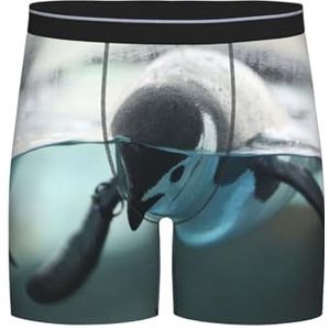 GRatka Boxer slips, heren onderbroek Boxer Shorts been Boxer Slips grappig nieuwigheid ondergoed, schattige pinguïn, zoals afgebeeld, L