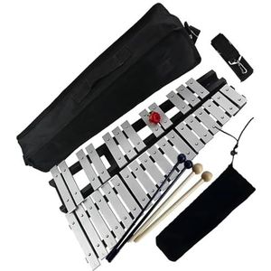 Professioneel klokkenspel 30 noten opvouwbare aluminium stok Stijlvol percussie-instrument