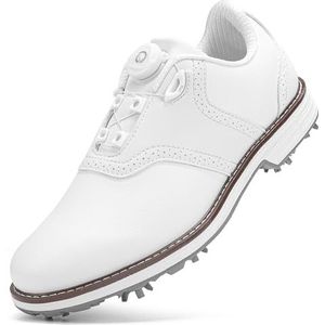 PENXZT Heren golfschoenen 9 spikes ademende golfsneakers grote maten golftrainers,C,39 EU