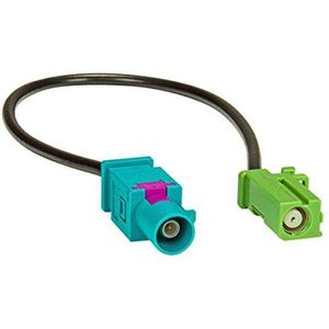 tomzz Audio 1500-020 gps-antenneadapter Fakra (m) naar Pioneer (hrs-f) geschikt voor Pioneer avic-f-apparaten naar gps-antennes met Fakra-aansluiting