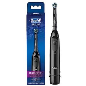 Oral-B Pro 100 CrossAction Elektrische tandenborstel, werkt op batterijen, zwart