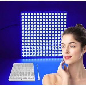 15W Bruiningslamp, 460 Nm Volledig Blauw Licht Thuis Zonnebaden Bruiningslamp Met 225 Stks Led, Bronzen Huidbruiningsapparaat Zelfbruinend Licht Voor Lichaam En Gezicht
